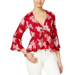 Romantic & Feminine American Rag Floral Boho Top